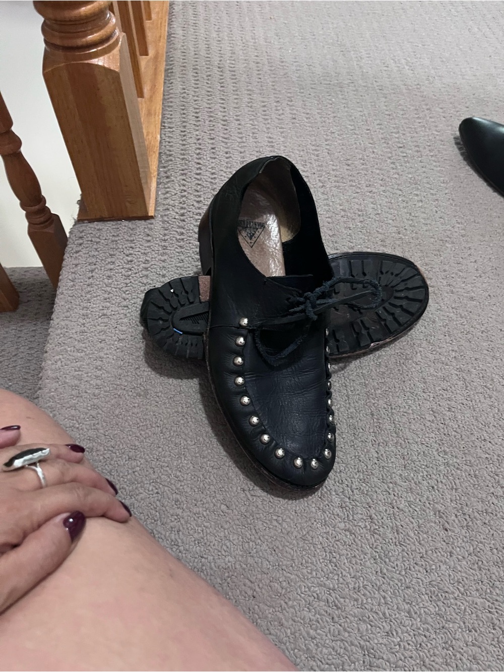 Studded Trim John Fleuvog loafers size 10
